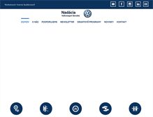 Tablet Screenshot of nadacia-volkswagen.sk